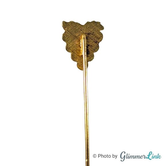 Vintage Grapes Enamel Gold Tone Stick Pin - Picture 8 of 12